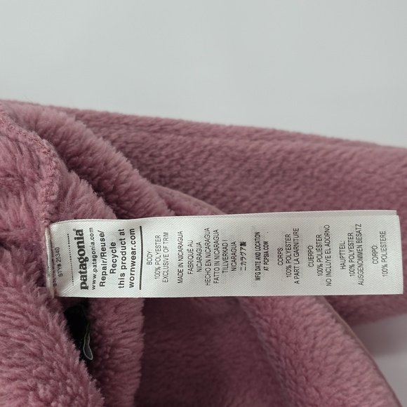 Patagonia Re Tool Pullover Mauve Zip-Up Sweater Women's Size S - Picture 8 of 8